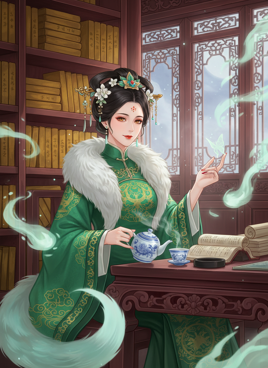 לין-הואה, שומרת המגילות של ווניואן - AI Character Card