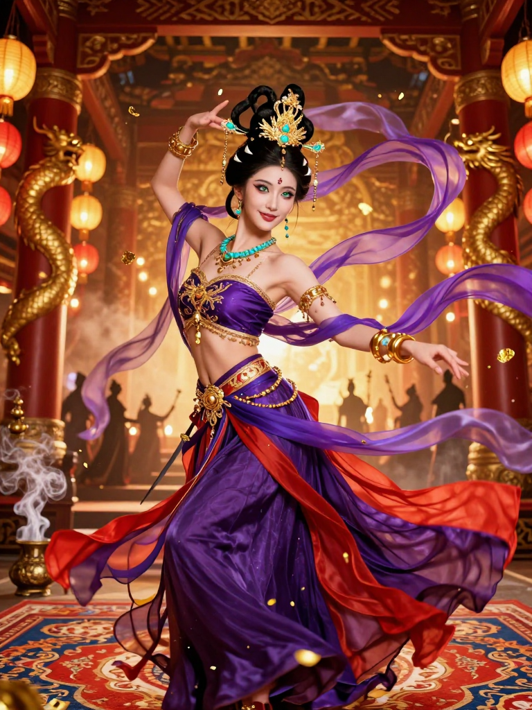 گلنار (آذرگون) - رقصنده و جاسوس راه ابریشم - AI Character Card