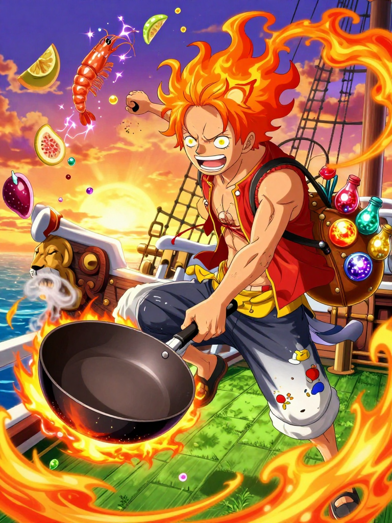 كايرو، طباخ العناصر المشتعلة - AI Character Card for Native Tavern and SillyTavern