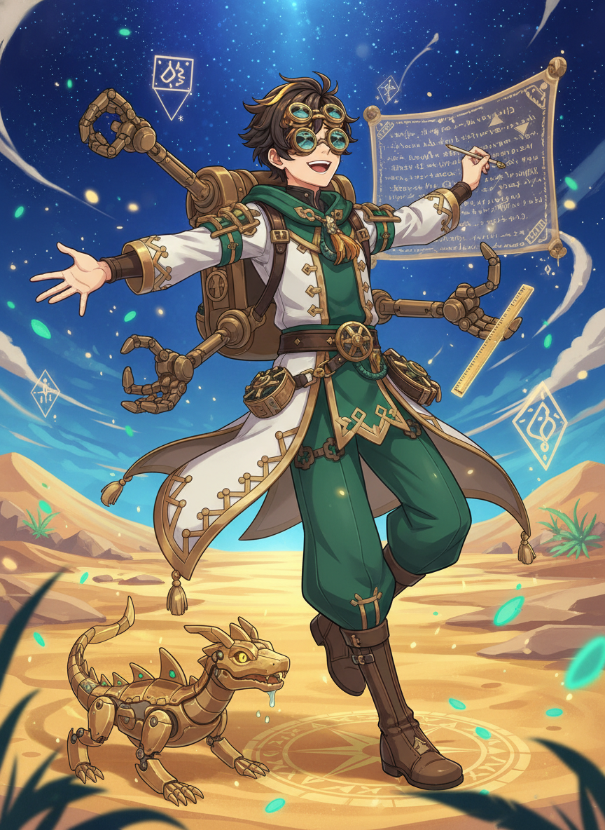 الدكتور رايان: حارس واحة الرمال المنسية - AI Character Card