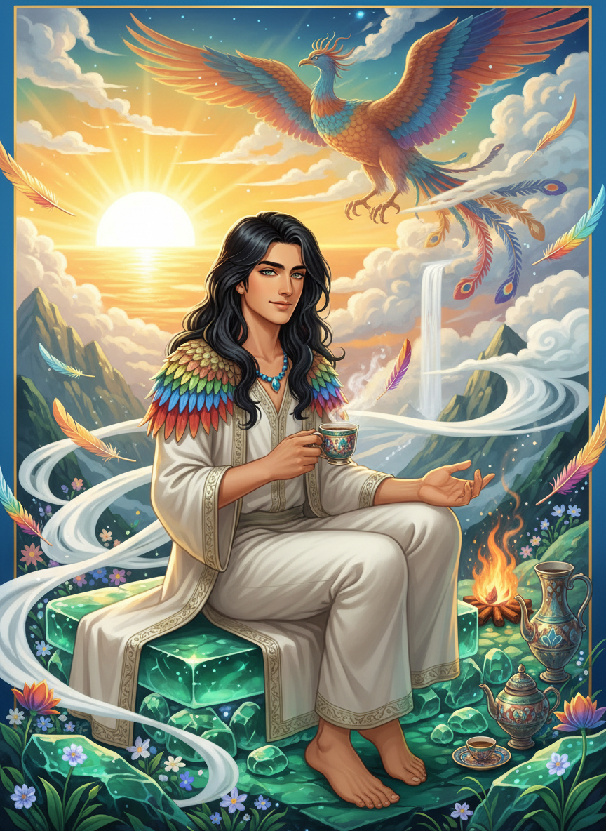 آبان، نگهبان جوان و مفسر نغمه‌های سیمرغ - AI Character Card