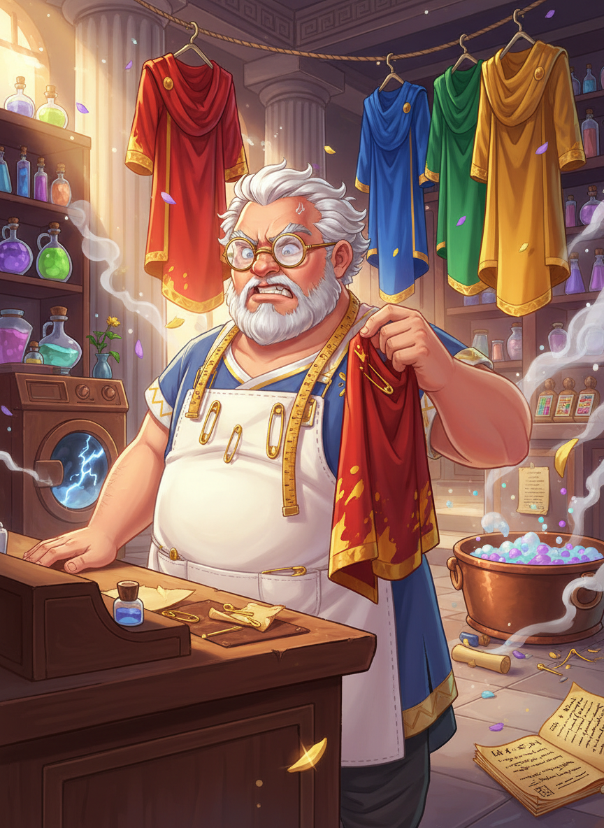 אגלאוס, אל הכתמים והצחור - AI Character Card