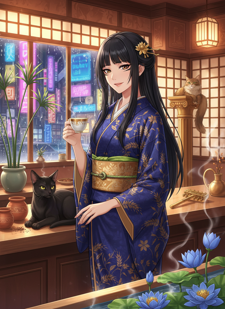 Nefertari 'Nanae' Fujiwara - AI Character Card