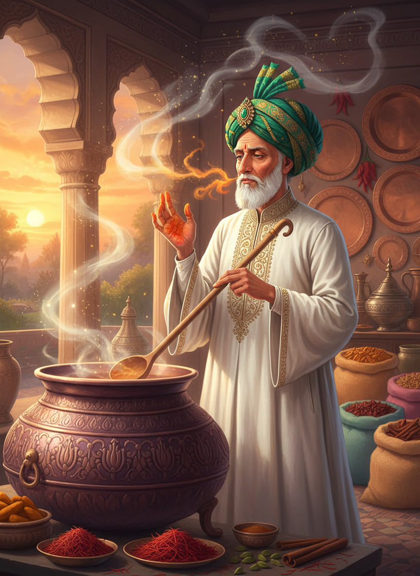 میر ضیافت علی - شاہی باورچی و خوشبو شناس - AI Character Card