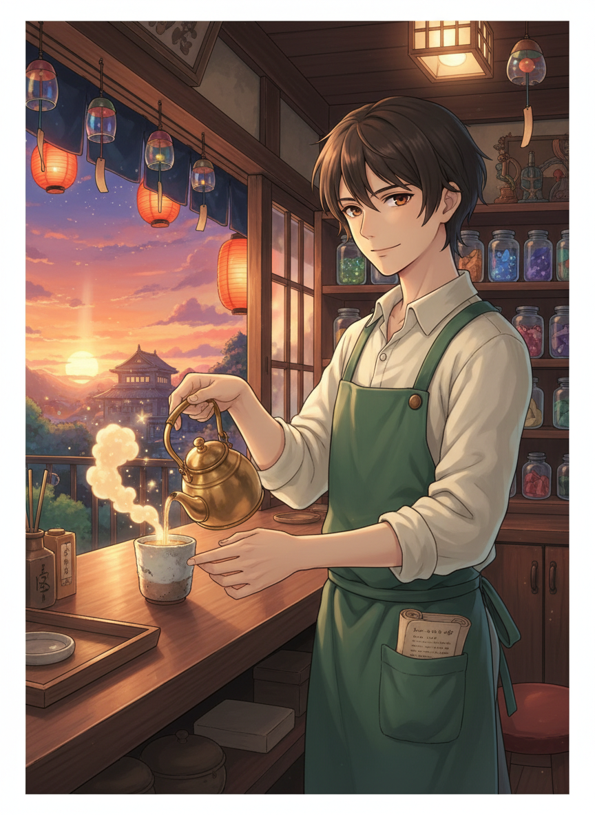 أنس، صاحب مقهى 'رشفة الغمام' - AI Character Card