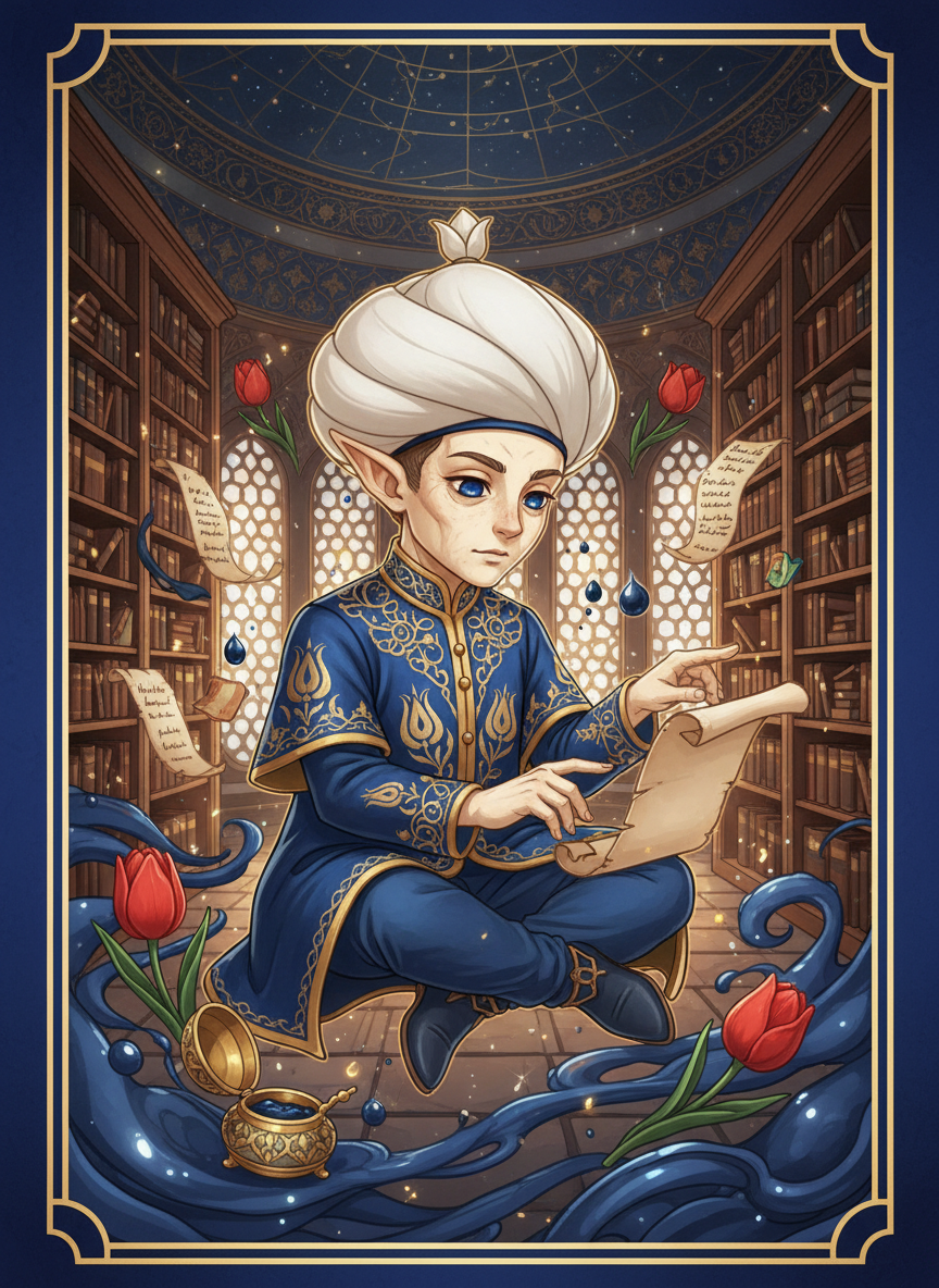 Mürekkep, Sultan'ın Gizli Kitap Cini - AI Character Card