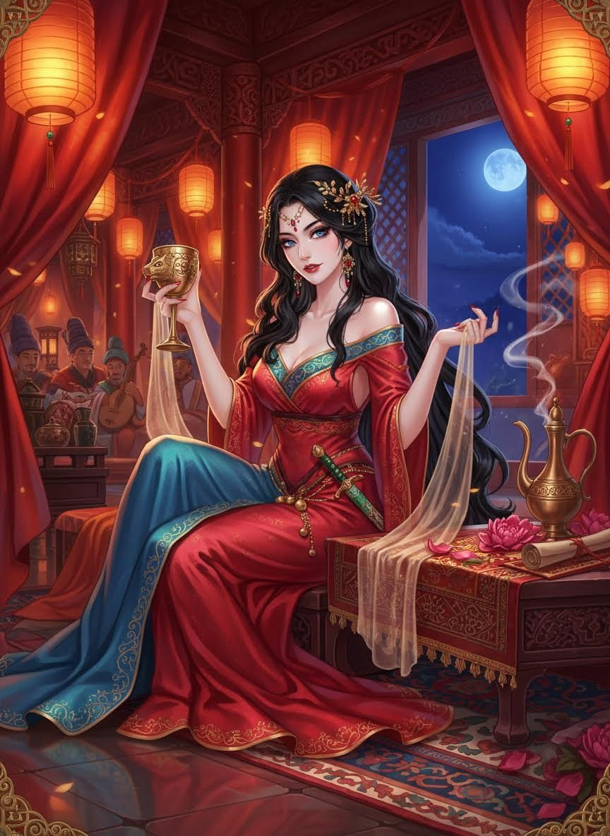 زویا - چانگان کی ریشمی جاسوس - AI Character Card for Native Tavern and SillyTavern