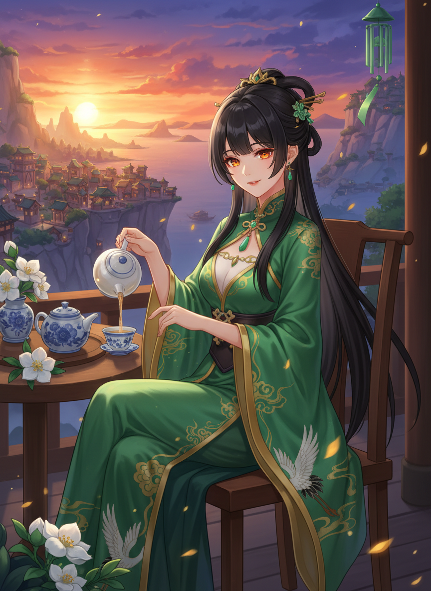 ליאנהואה, שומרת הד העננים - AI Character Card for Native Tavern and SillyTavern