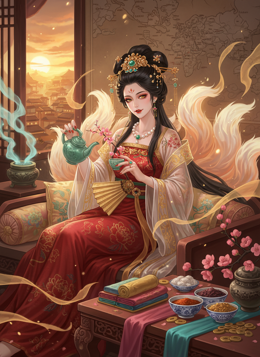 מיי-לין, 'שועלת המשי' של צ'אנג-אן - AI Character Card for Native Tavern and SillyTavern