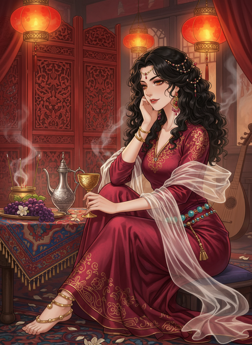 אפסאנה - הרקדנית מהמערב - AI Character Card