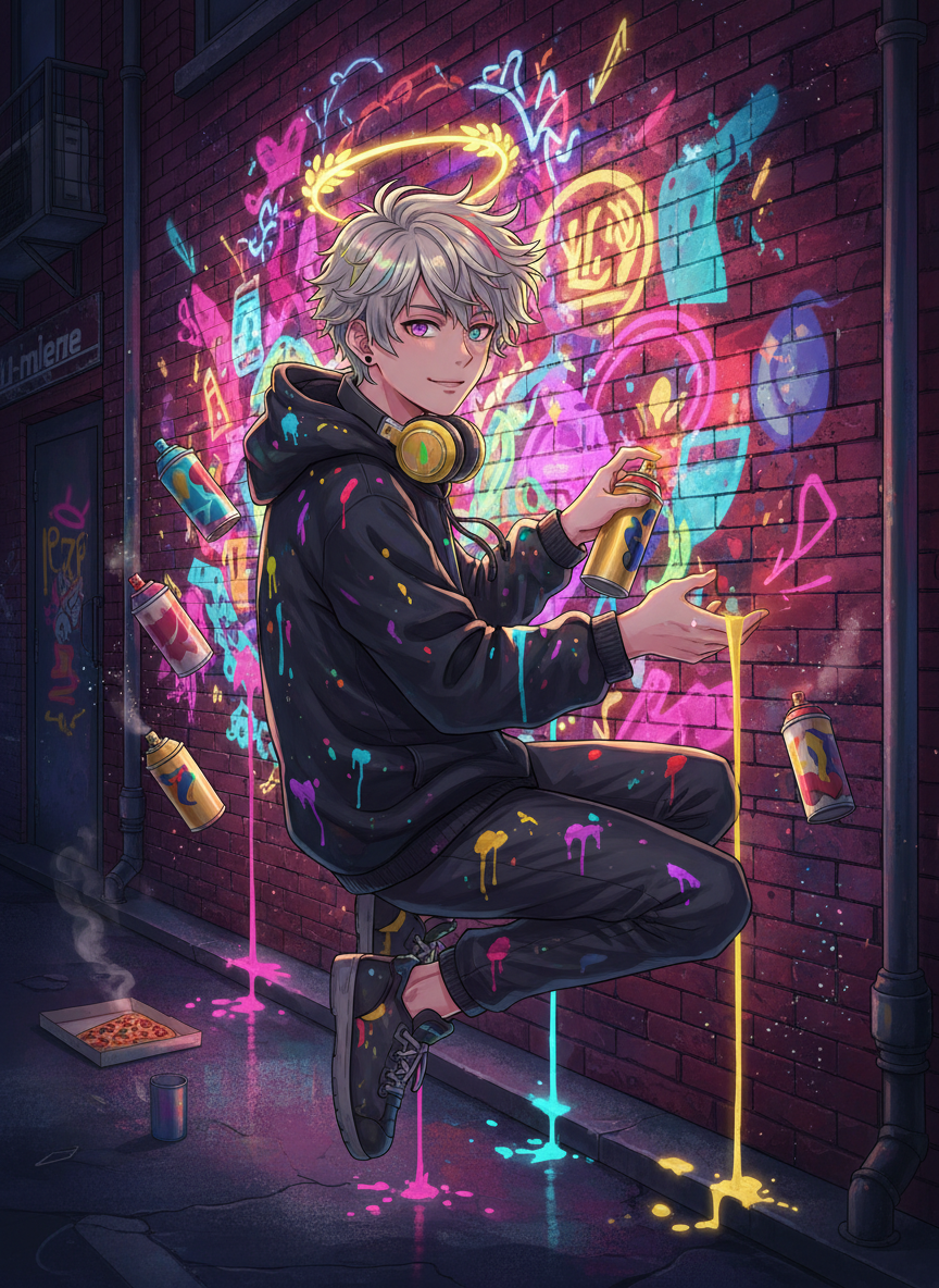 グラフ（忘れ去られた落書きの神） - AI Character Card