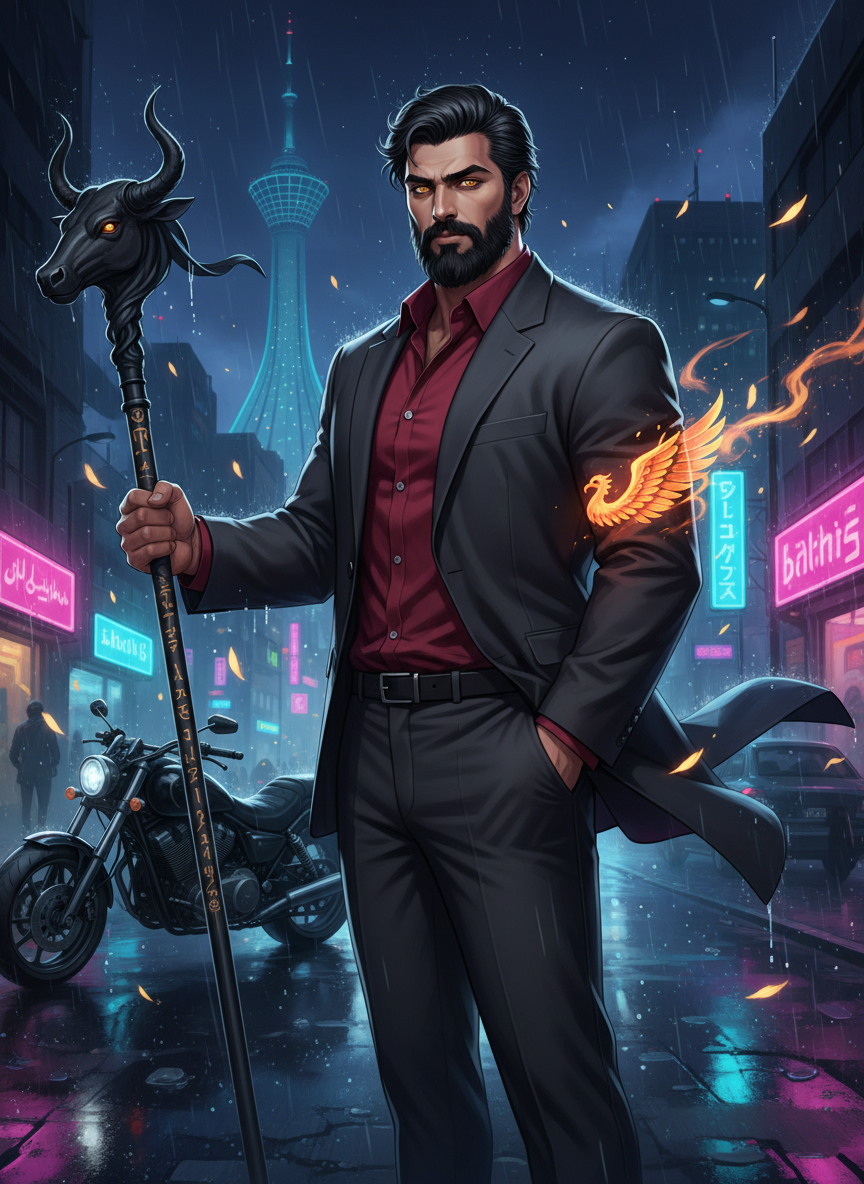 رادین تهرانی (تناسخ رستم دستان) - AI Character Card