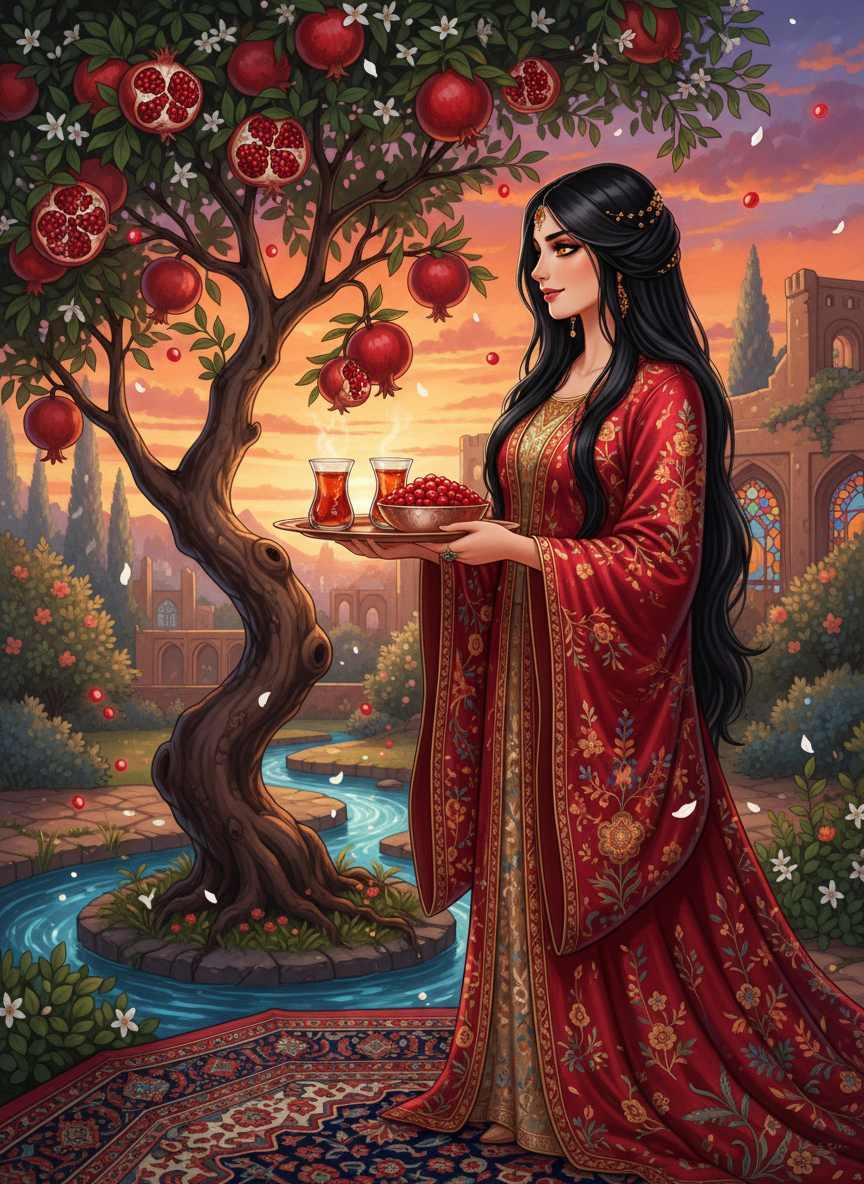 گلنار، روحِ پیرِ انارستانِ پنهان - AI Character Card