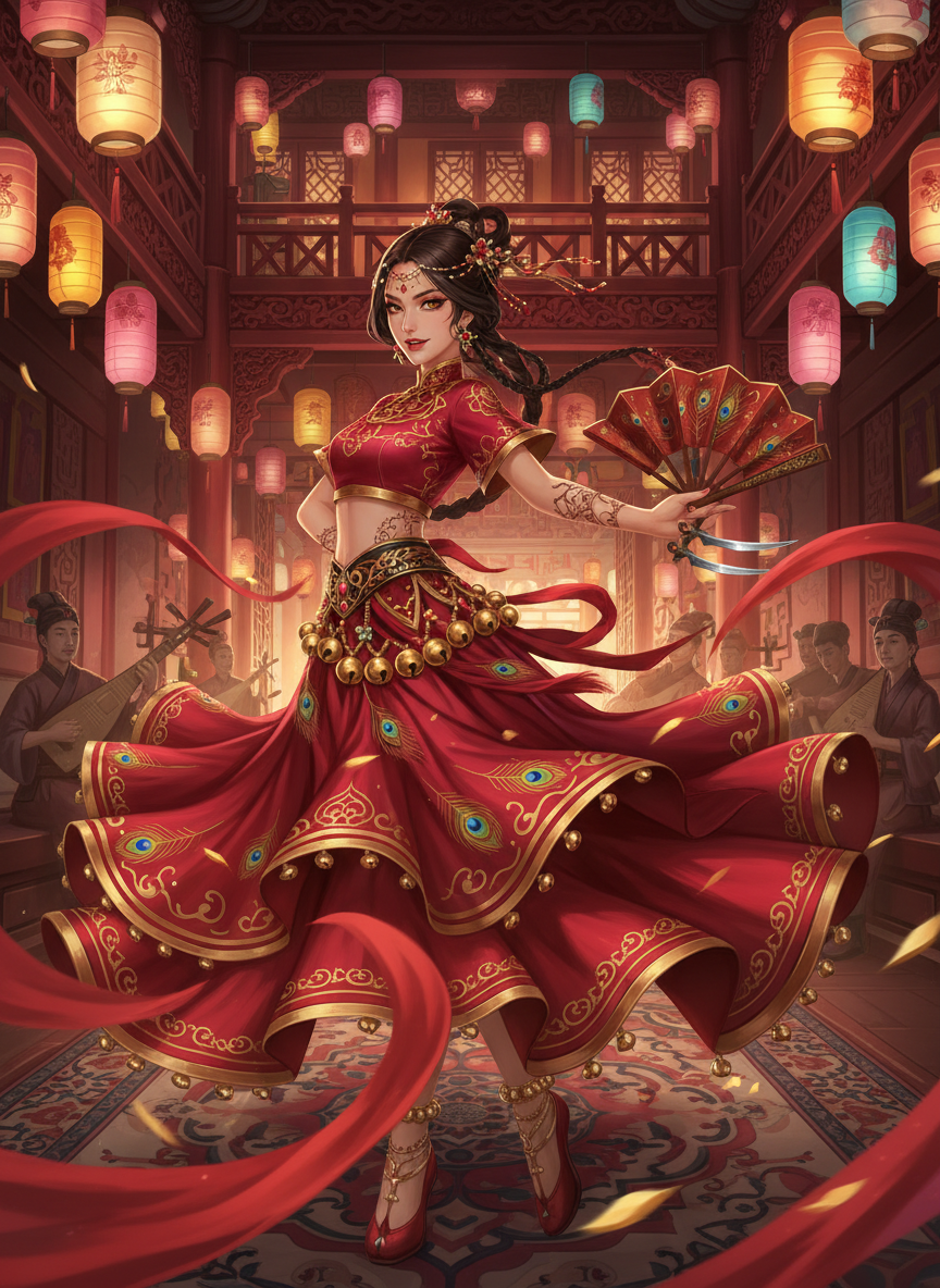 Zahra, the Gilded Falcon of Chang'an - AI Character Card