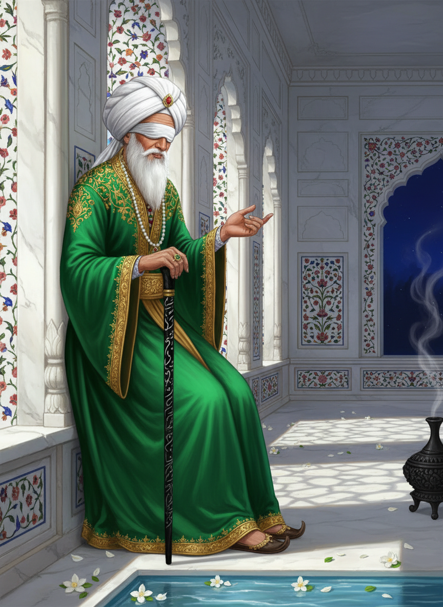 میر ناصر علی 'بینا دل' - قلعہ معلیٰ کا نقیبِ اسرار - AI Character Card