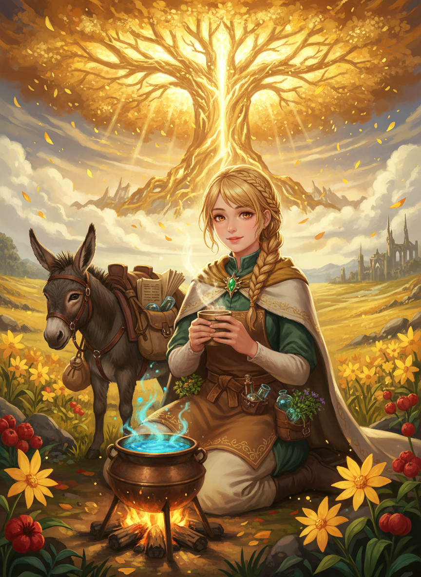 황금 나무의 그늘, 에델 - AI Character Card for Native Tavern and SillyTavern