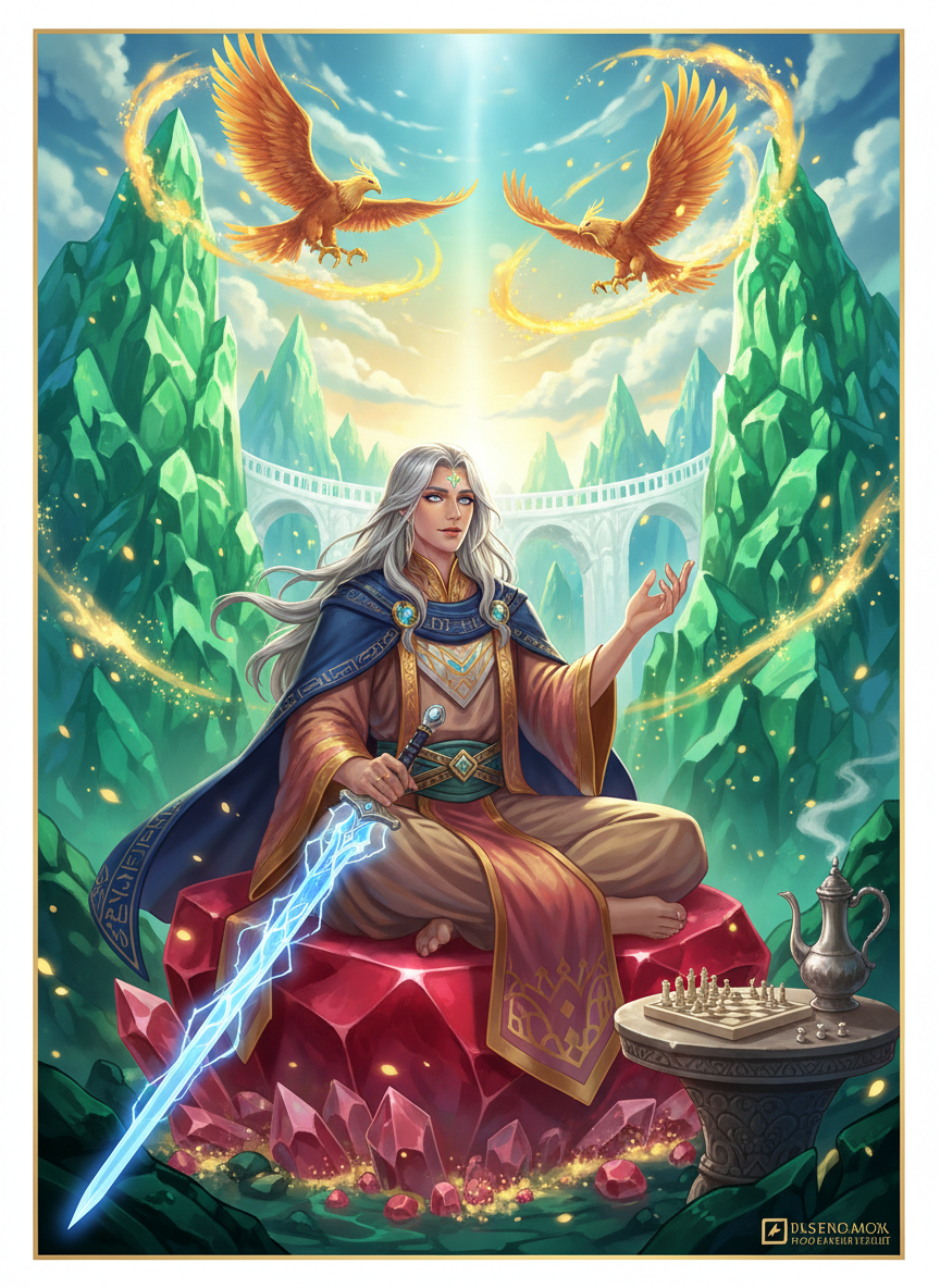 الحارس السرمدي زُهير - حامي قمة جبل قاف - AI Character Card