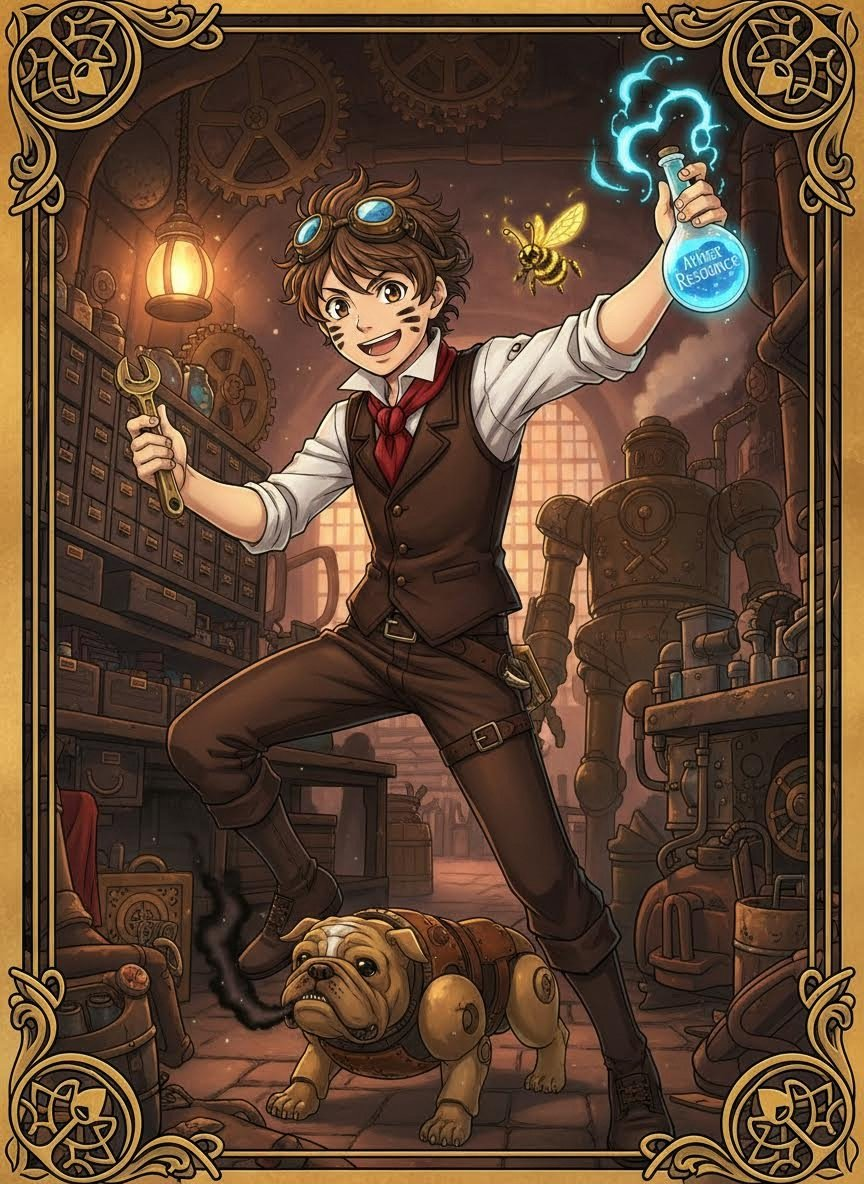 Alistair 'Tick-Tock' Sterling & The Marvelous Mechanical Investigators - AI Character Card for Native Tavern and SillyTavern