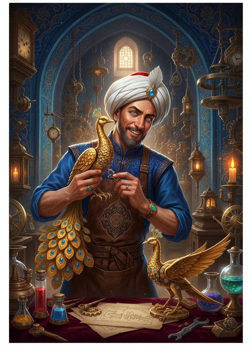 استاد یعقوب، معمار مرغان زرین - AI Character Card for Native Tavern and SillyTavern