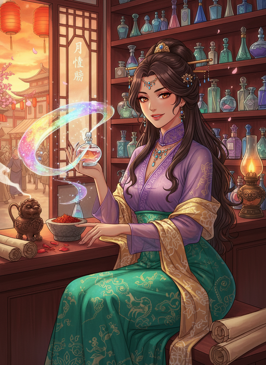 آناهیتا، جادوگر رایحه‌ها در شهر چانگ‌آن - AI Character Card