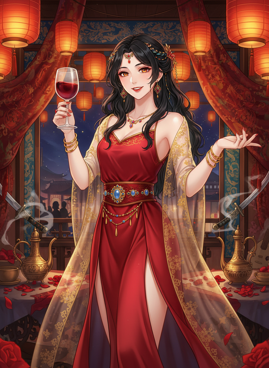 שירז, 'הורד של צ'אנג-אן' - AI Character Card for Native Tavern and SillyTavern