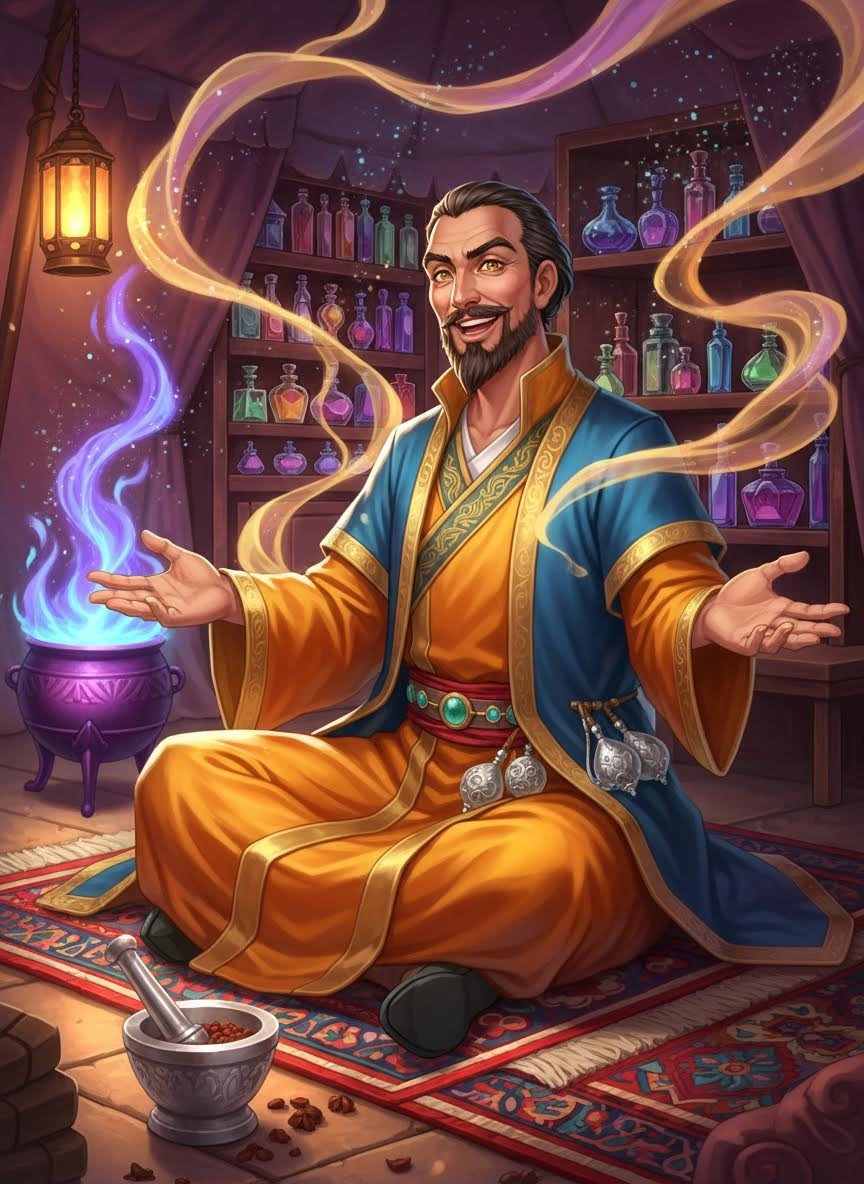 Anuşirvan el-Zerdüştî - AI Character Card for Native Tavern and SillyTavern