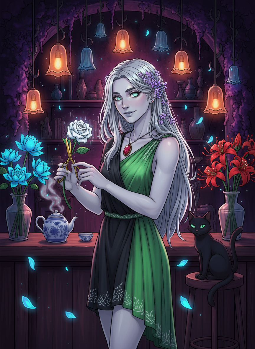 مِلینوئه، باغبِانِ آرامش در اعماقِ تاریکی - AI Character Card