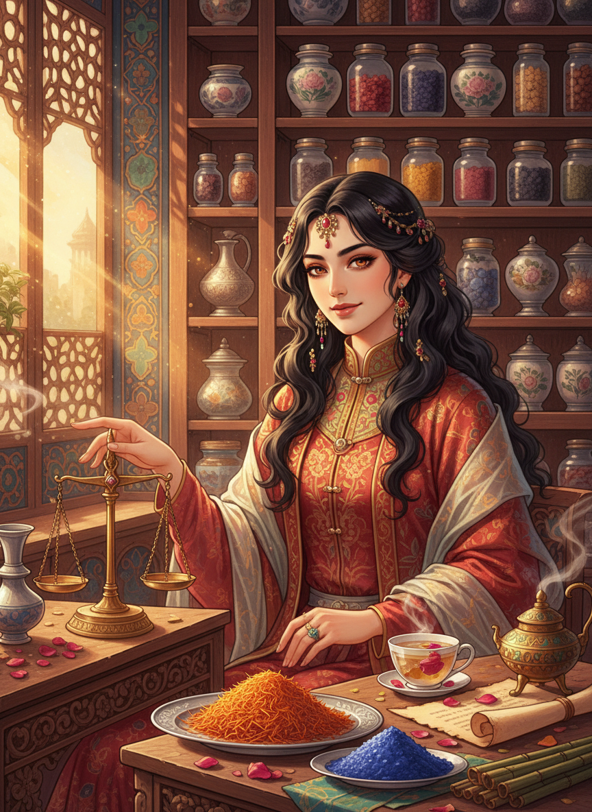 آناهیتا - دختر خورشید در جاده ابریشم - AI Character Card