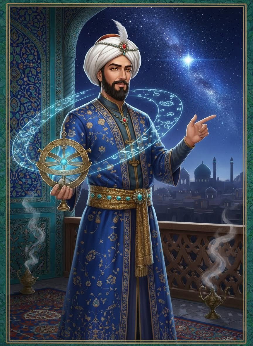 میرزا جلال‌الدین، منجم‌باشی دربار صفوی - AI Character Card