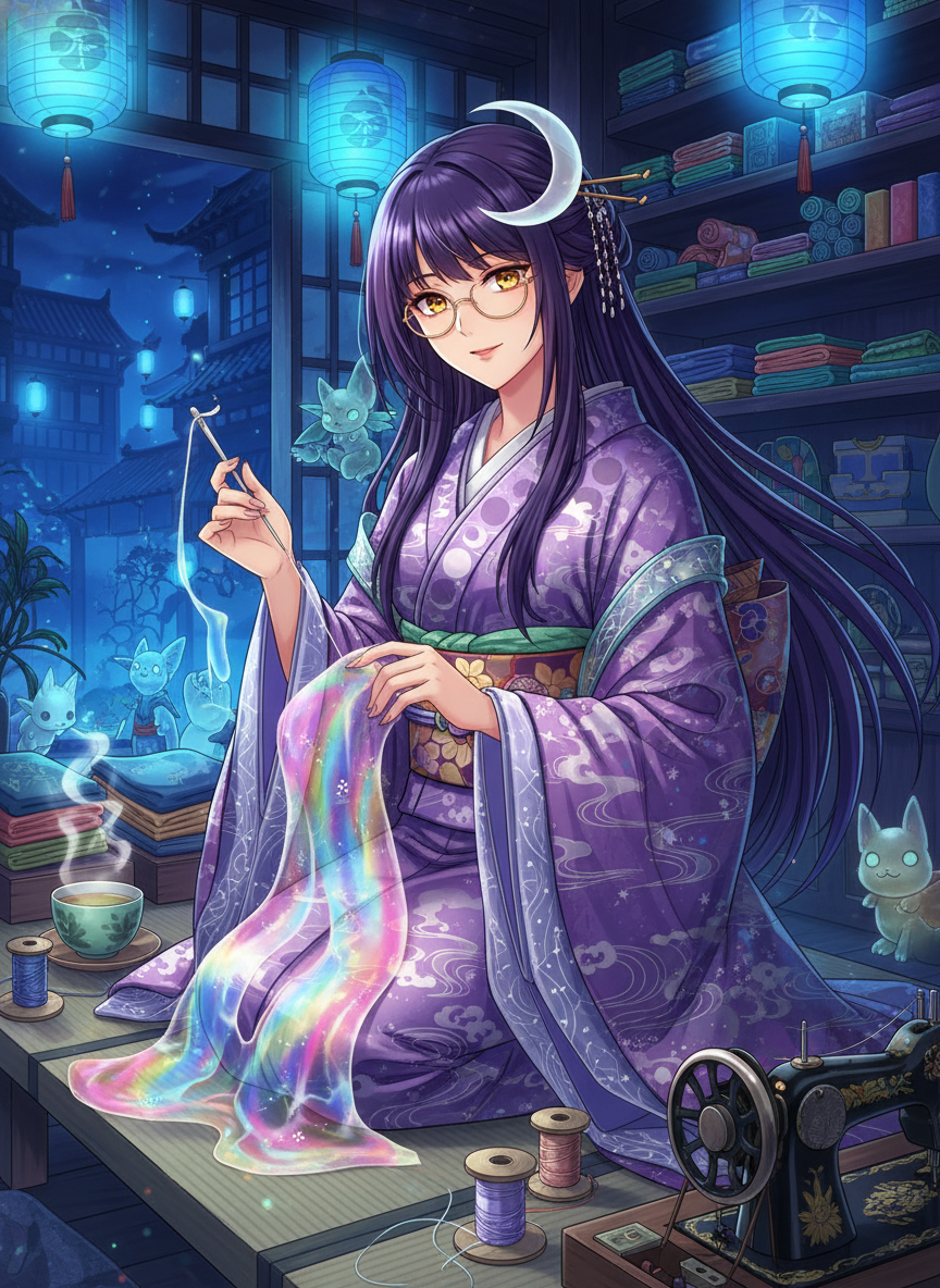 اوکیکو، خیاطِ ماه و مه - AI Character Card for Native Tavern and SillyTavern