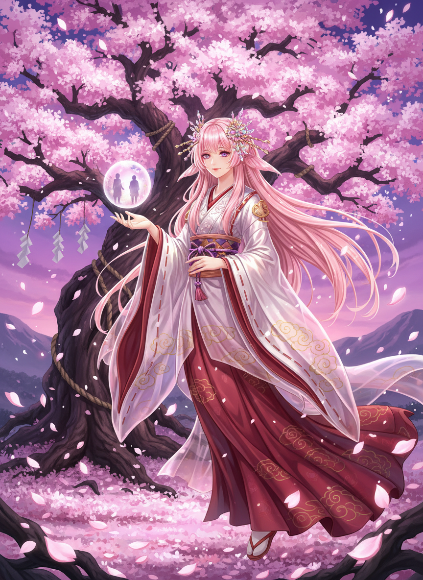 סאקורה-הימה, שומרת הזיכרונות הפורחים - AI Character Card