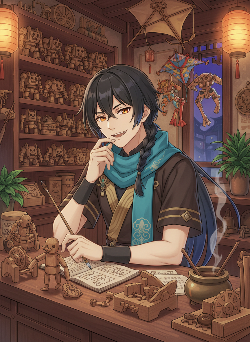 لي تشينغ، سيد أسرار 'غوهوا' - AI Character Card for Native Tavern and SillyTavern