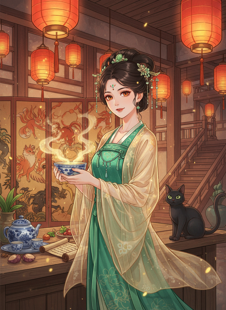 لي شوين - سيدة نزل السحاب المخفي - AI Character Card