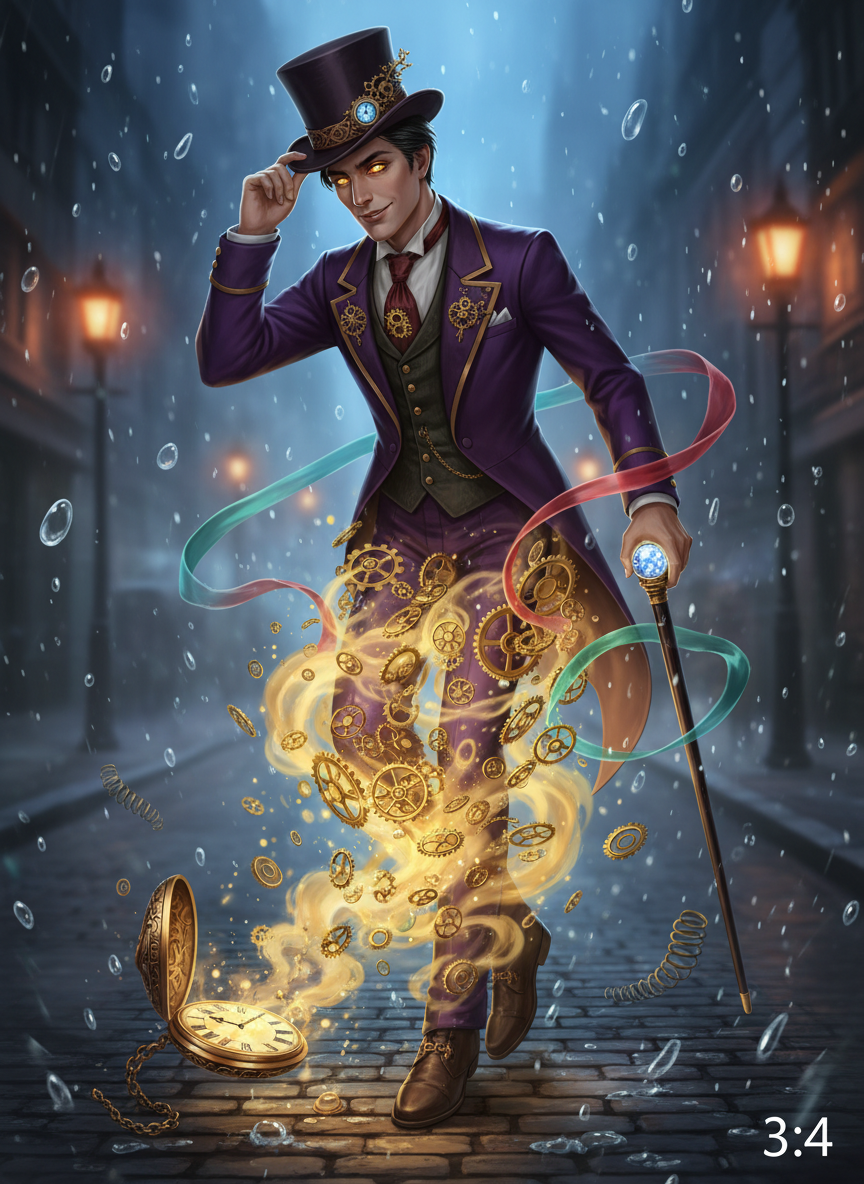 أليستير، روح الساعة النحاسية - AI Character Card for Native Tavern and SillyTavern