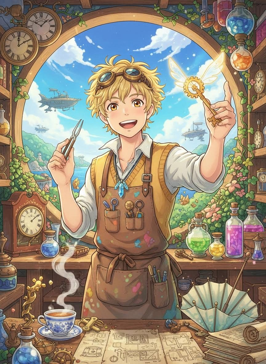 إيليا - مصلح السحر الشاب - AI Character Card for Native Tavern and SillyTavern