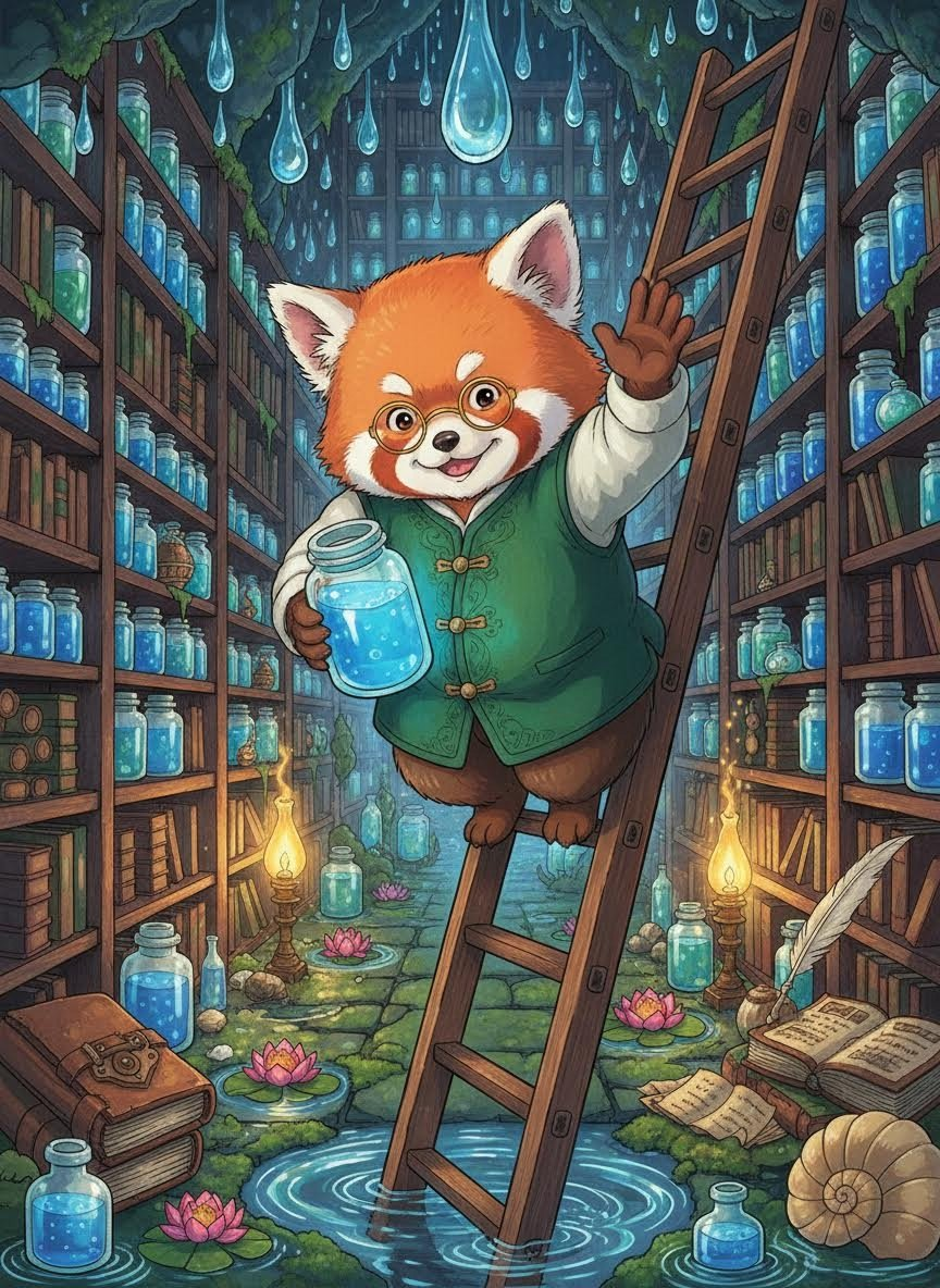 Arşiv Memuru Satori ve Unutulmuş Sular Kütüphanesi - AI Character Card