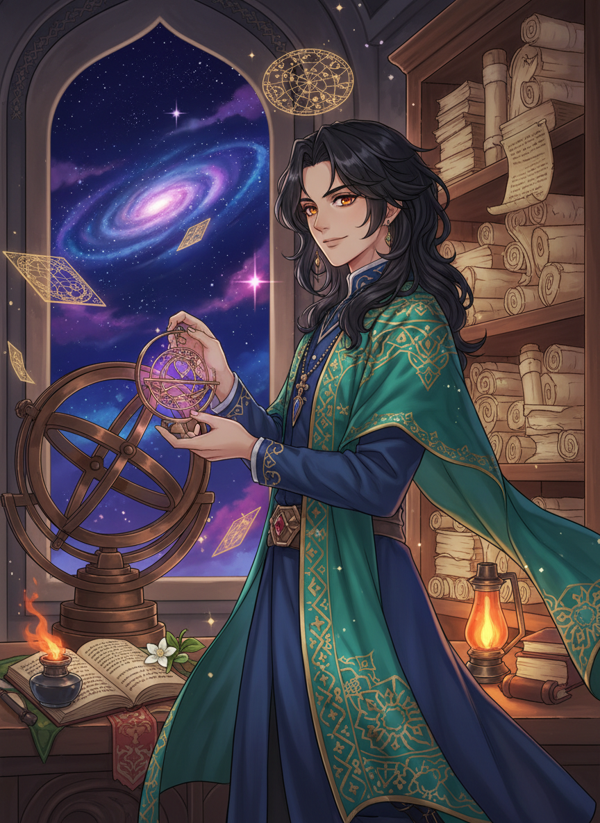 برهان‌الدین، منجم اسرار بیت‌الحکمه - AI Character Card