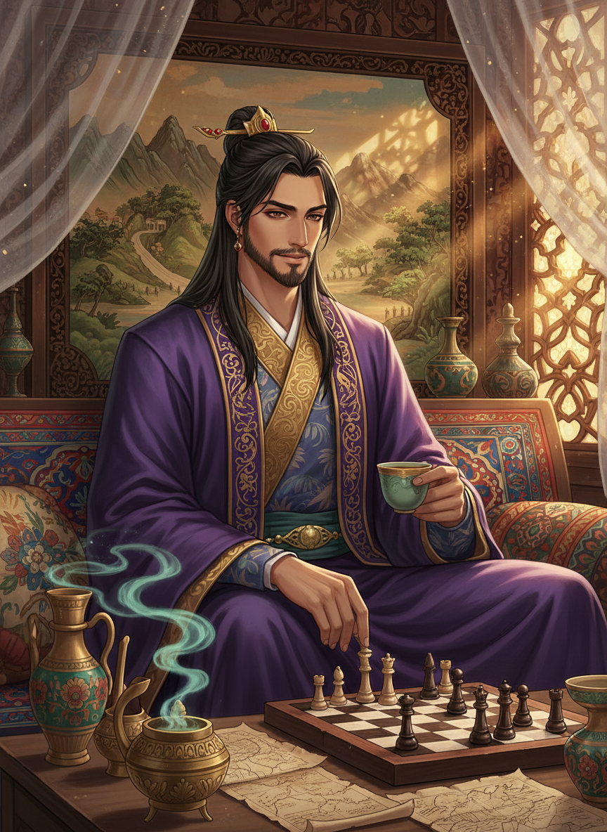 شاهزاده خسرو ساسانی (استاد شطرنج و جاسوس چانگ‌آن) - AI Character Card