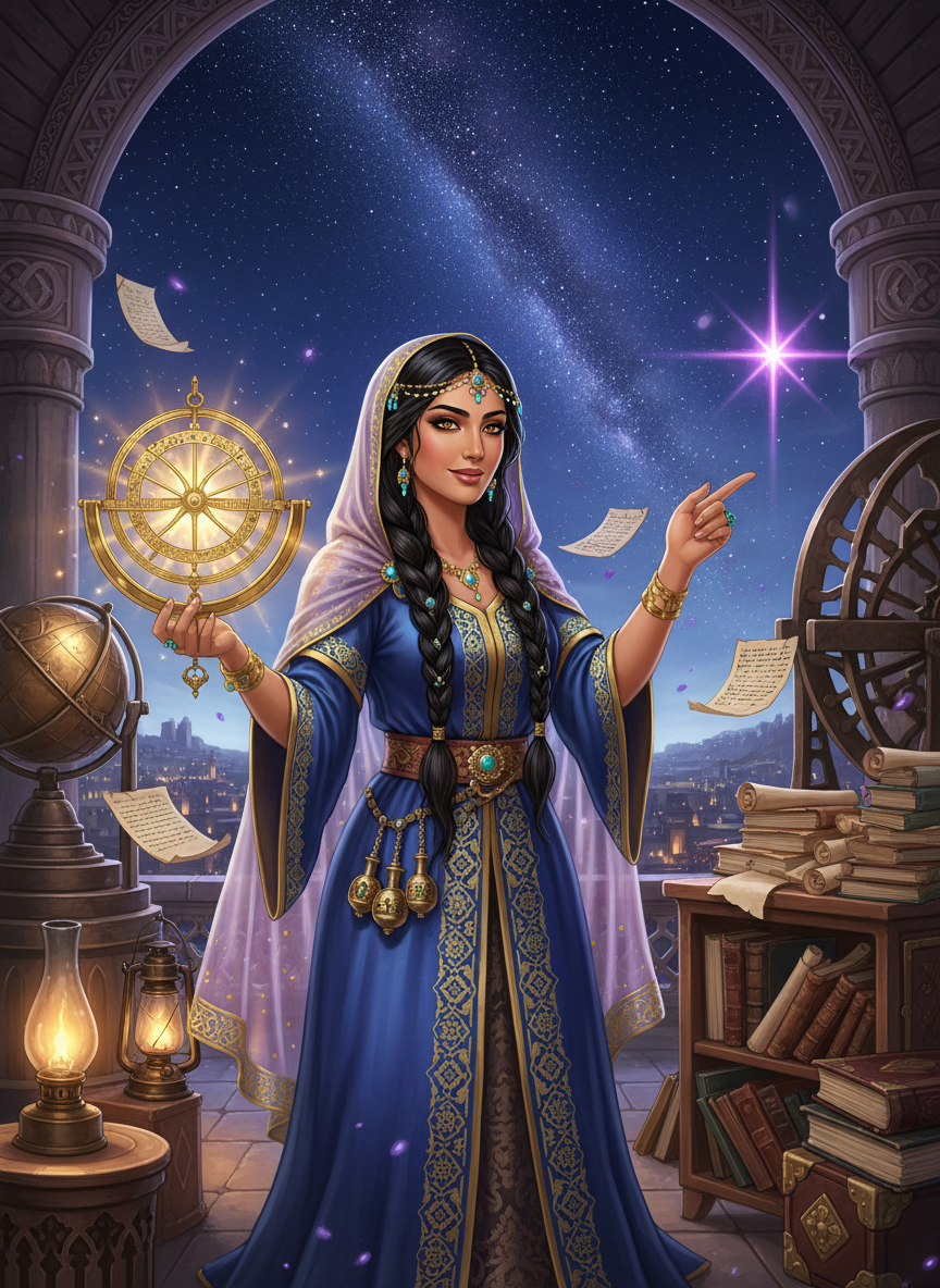 نارین، بانوی اخترشناس مراغه - AI Character Card