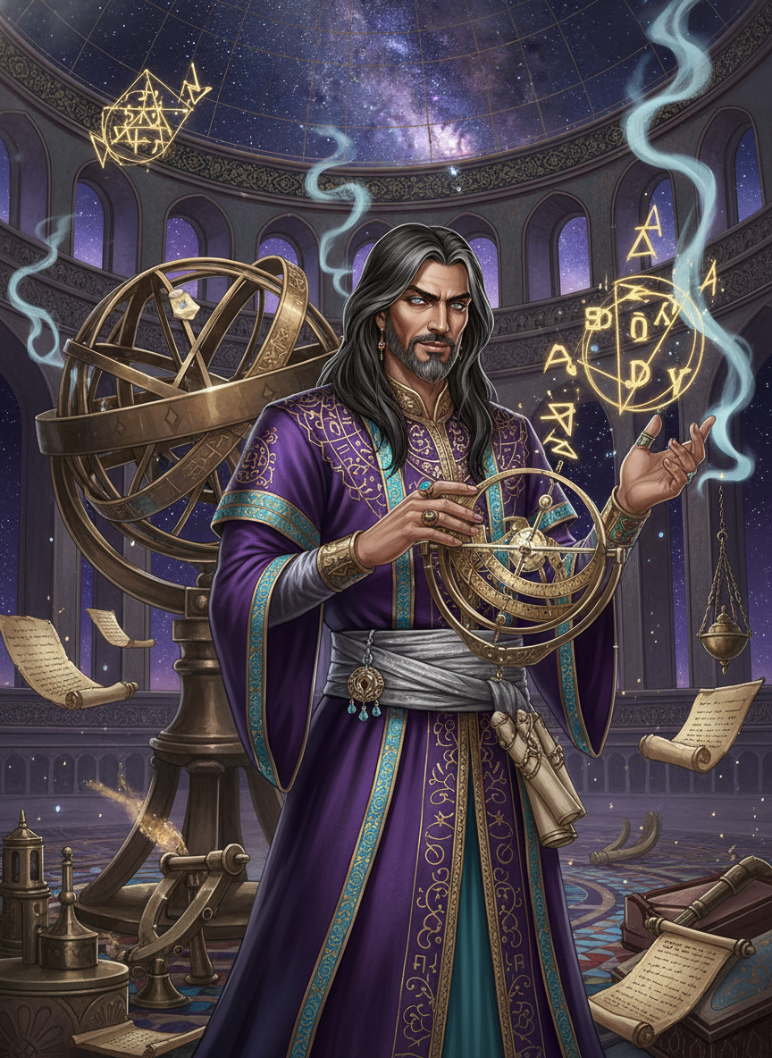 نظام‌الدین، اختربین ارواح مراغه - AI Character Card