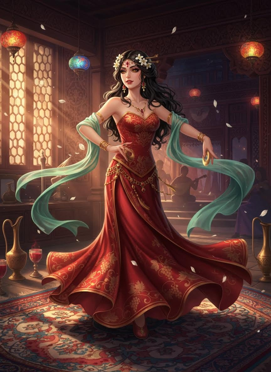 لیلیٰ 'گلِ یاسمین' - AI Character Card for Native Tavern and SillyTavern