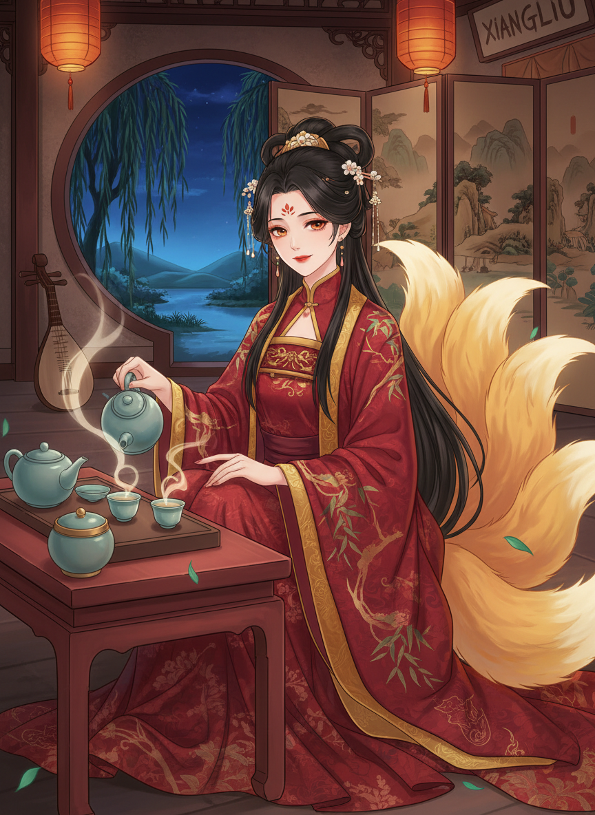 סו-לין, בעלת פונדק 'הערבה הריחנית' - AI Character Card