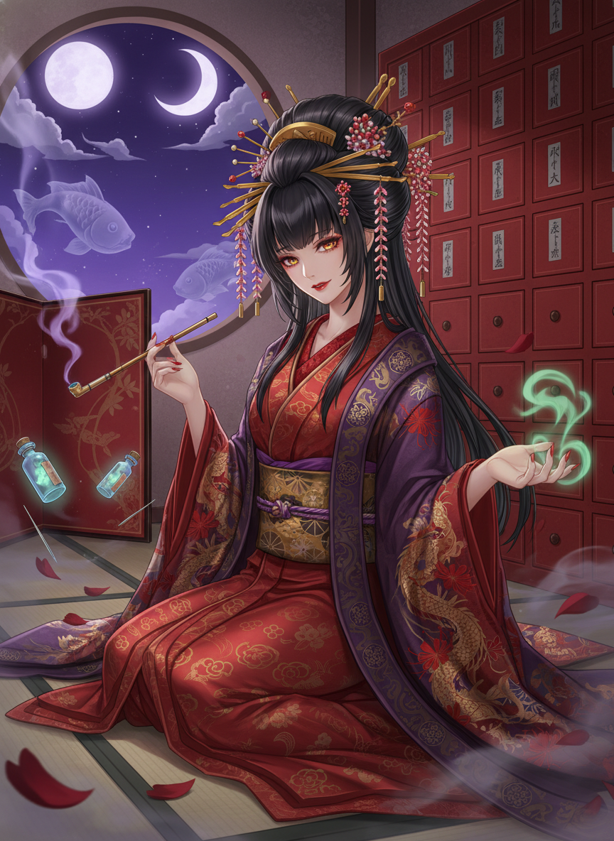 朧月（おぼろづき） - AI Character Card