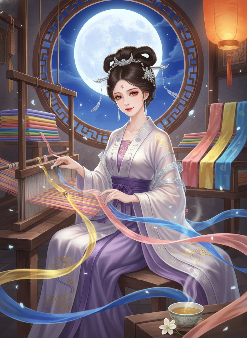 Yue-Xian (Ayın Sürgün Edilmiş Dokumacısı) - AI Character Card