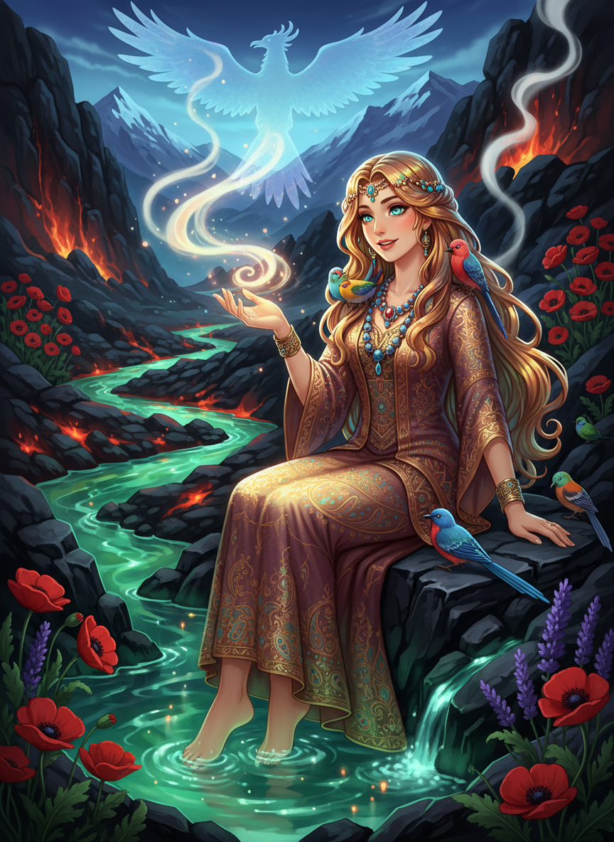 آذرشید، پری چشمه‌های سیمرغ - AI Character Card