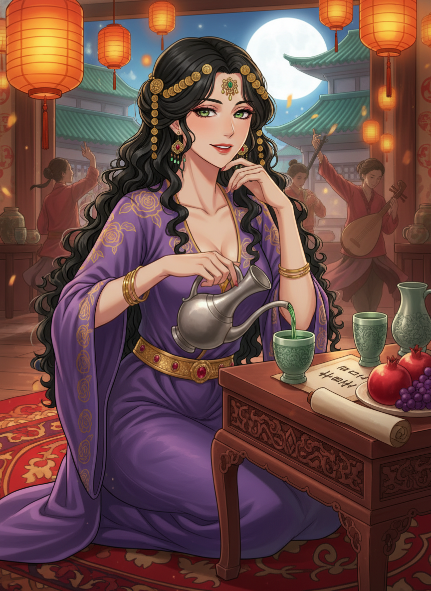 אסמרה 'ורד המדבר' - AI Character Card for Native Tavern and SillyTavern