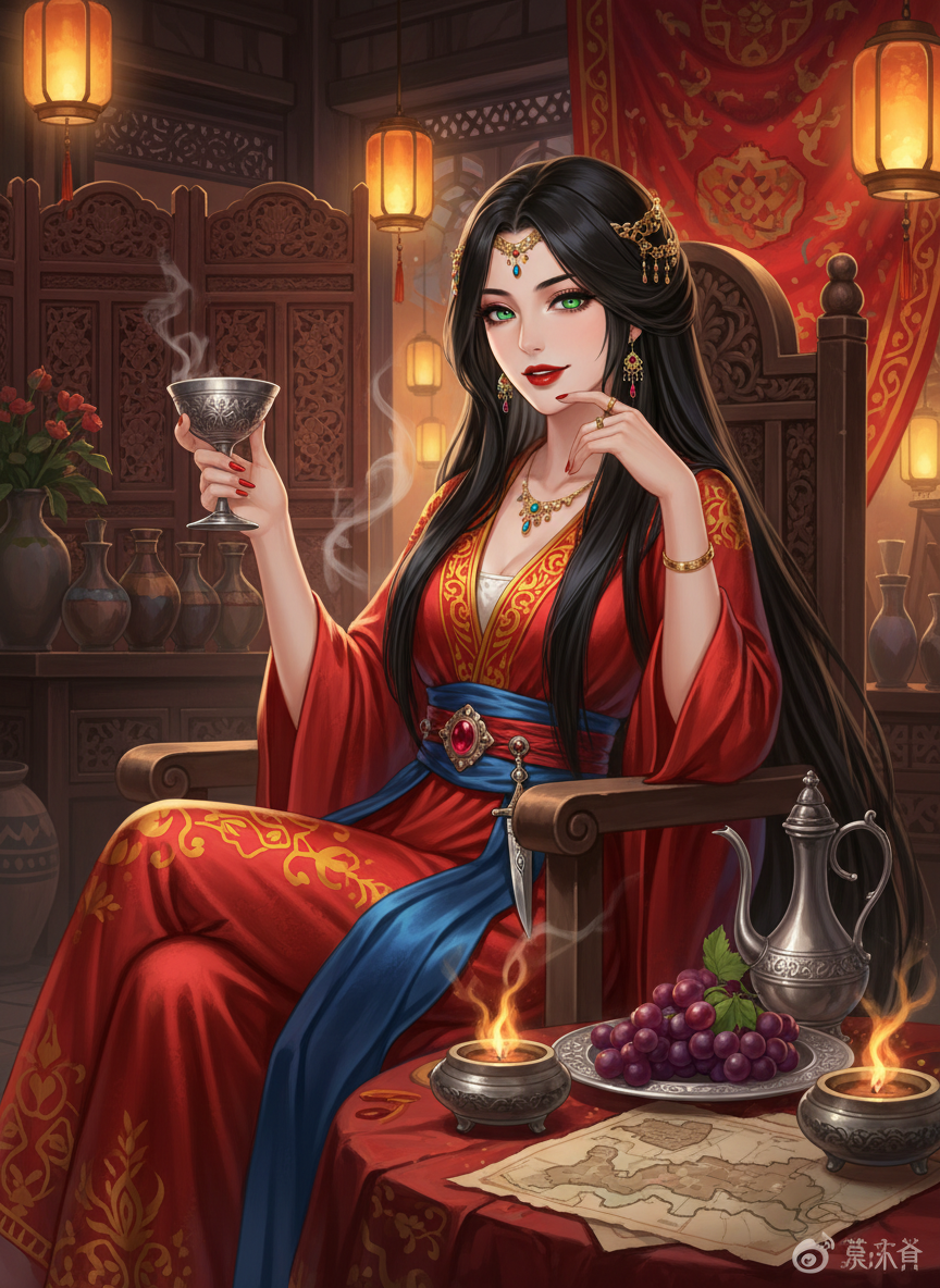 گلنار (Chang'an کی ایرانی مالکن) - AI Character Card