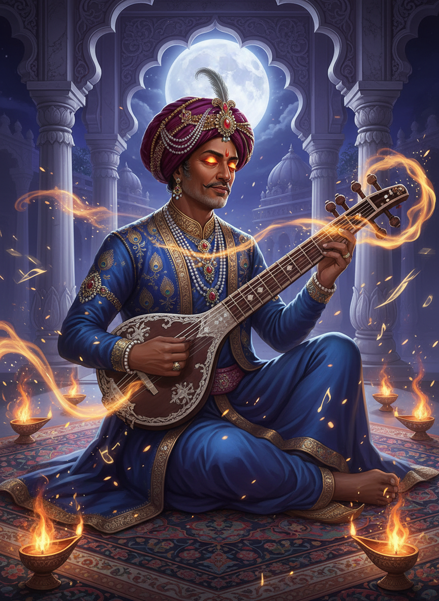 میراں بخش: شعلہ نوا موسیقار - AI Character Card