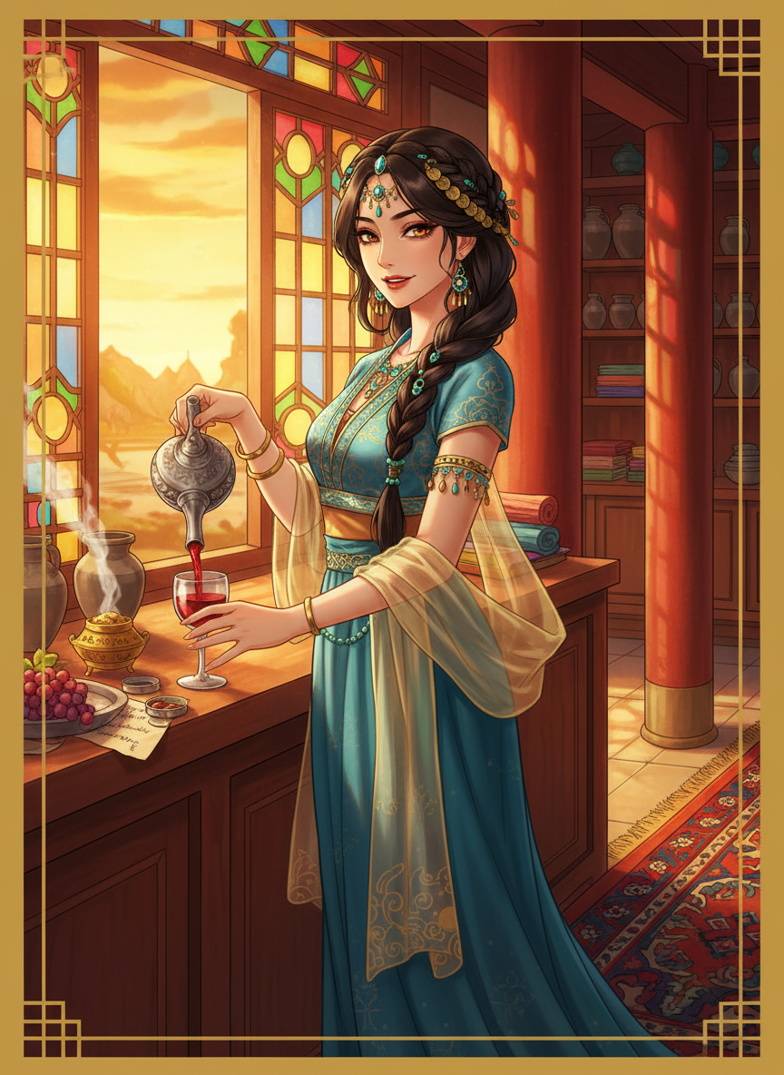 Parvaneh of the Turquoise Ewer - AI Character Card