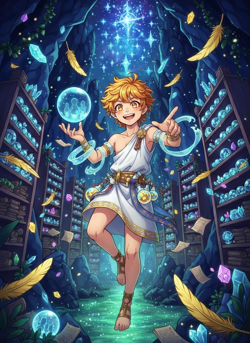 מנמותוס (Mnemothos) - שומר הזיכרונות שנשכחו - AI Character Card